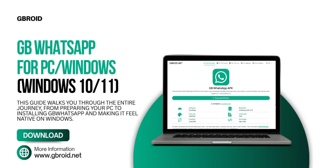 GB WhatsApp for PCWindows (Windows 1011)